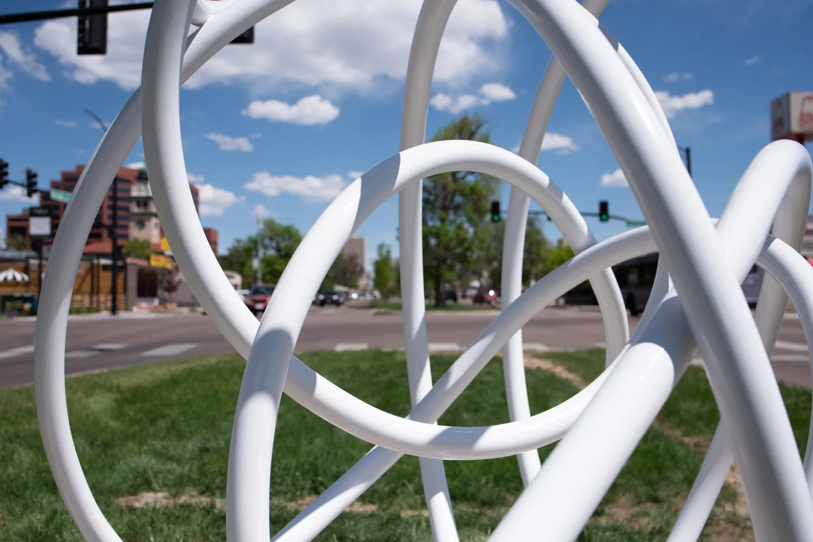 Continuous Line VI (levity), Power Tech Charter School, Colorado Springs, CO, view 2