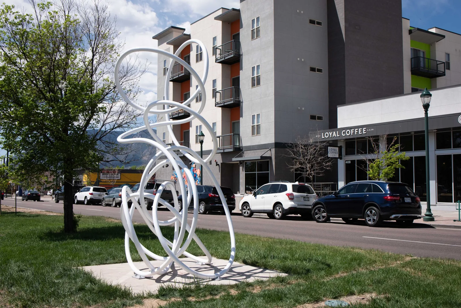 Continuous Line VI (levity), Power Tech Charter School, Colorado Springs, CO, view 3