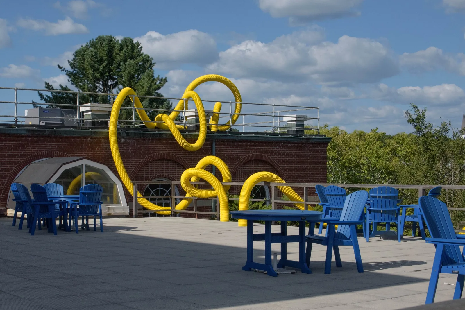 Continuous Line XI (yellow), Wheaton College, Norton, MA